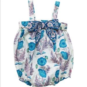 NWT Pink Chicken Angeline Bubble in Slate Block Print